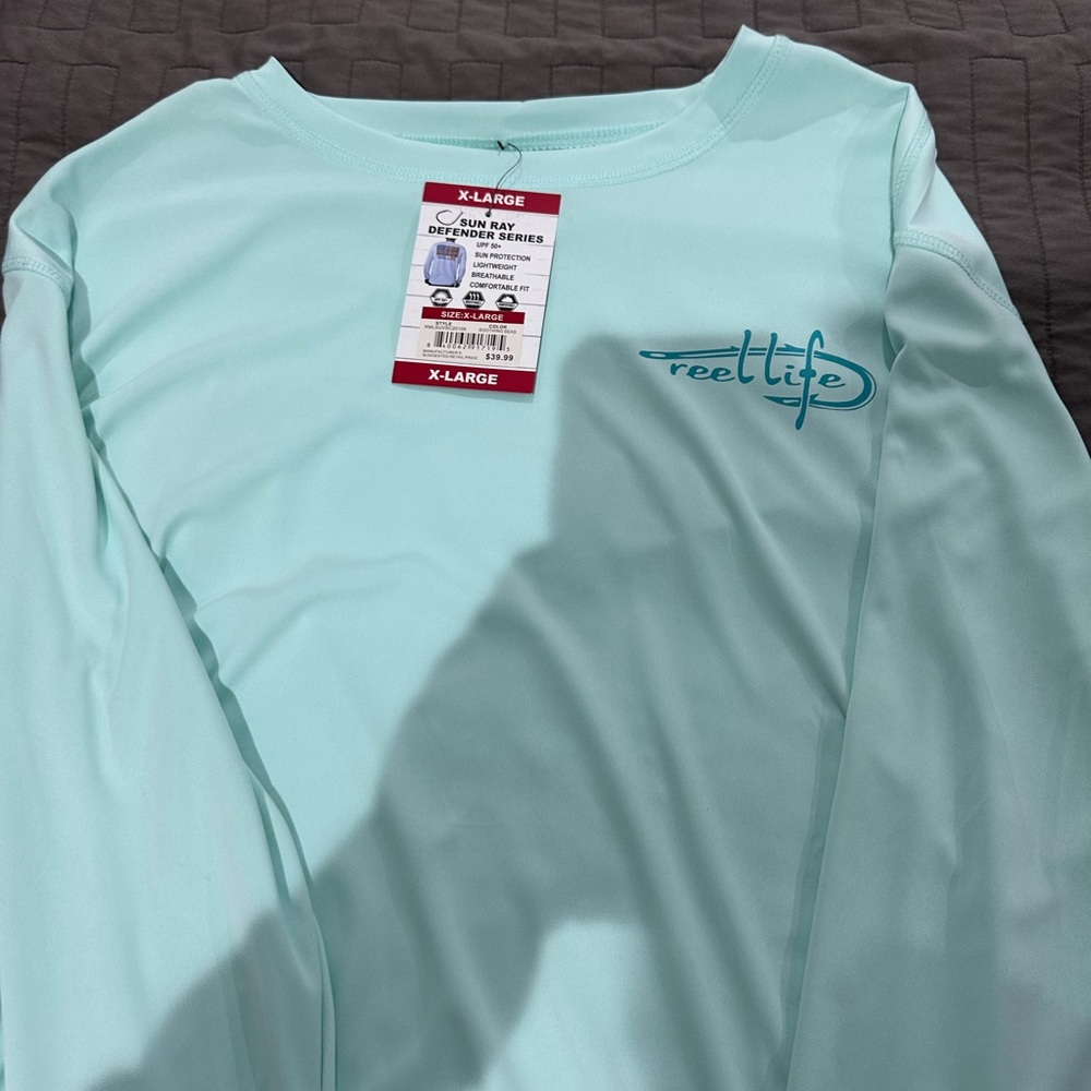 Reel Life Aqua Long Sleeve Shirt